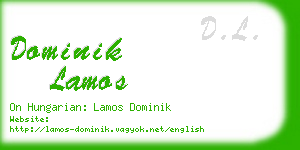 dominik lamos business card